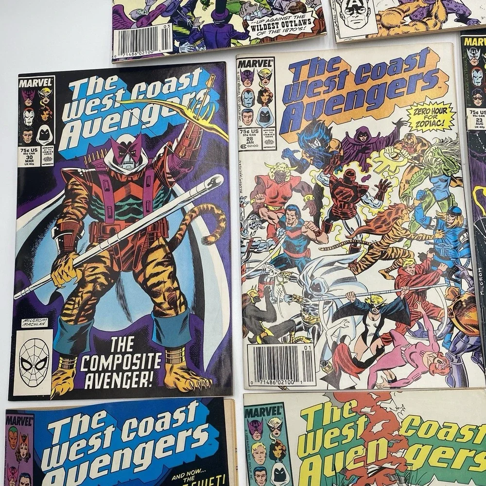 The West Coast‎ Avengers Comic Book Collection Lot 10 Issues Marvel SEE ALL PICS